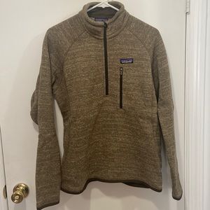 PATAGONIA brown 1/4 zip pullover